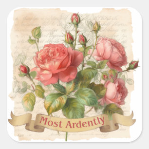 Adesivo Quadrado AMOR - Mais Ardentemente - Sr. Darcy