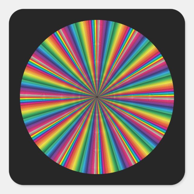 Adesivo Quadrado amostras de cores na diagonal (Frente)