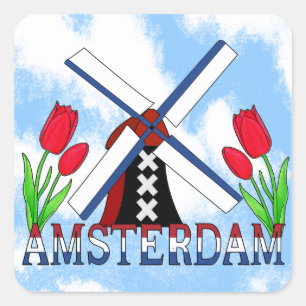 Adesivo Quadrado Amsterdam Sticker