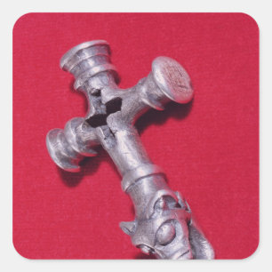 Adesivo Quadrado Amuleto em forma de cruz