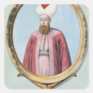 Adesivo Quadrado Amurath (Murad) I (1319-89), sultão 1359-89, de