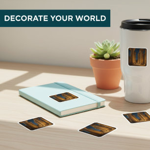 Adesivo Quadrado Ancião de Colunas do Templo Karnak