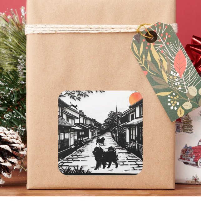 Adesivo Quadrado ANCIENT WHISPERS Chow (Criador carregado)