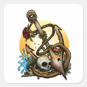 Adesivo Quadrado Ancorado