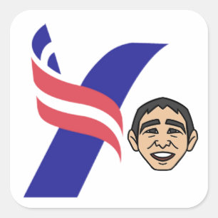 Adesivo Quadrado Andrew Yang 2020