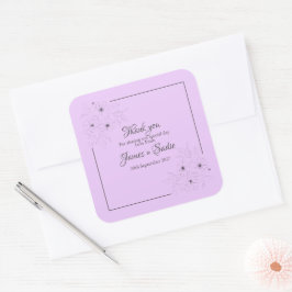 Adesivo Quadrado Anêone no Light Lilac