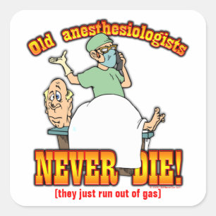 Adesivo Quadrado Anesthesiologists