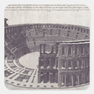 Adesivo Quadrado Anfiteatro de Verona na Piazza Bra
