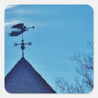 Adesivo Quadrado Angel BLOW HORN WEATHER VANE