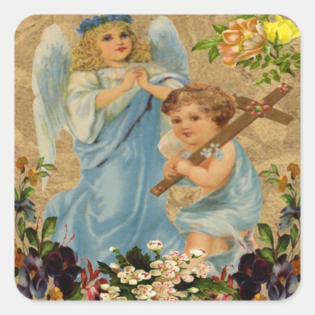Adesivo Quadrado Angel Children Stickers (Frente)