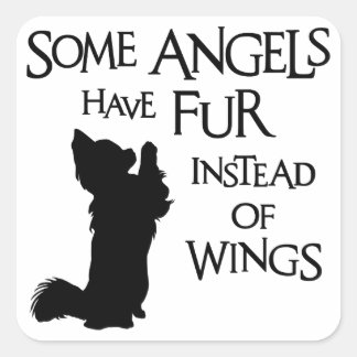ADESIVO QUADRADO ANGEL DOG