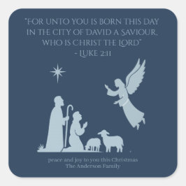 Adesivo Quadrado Angel of the Lord Sticker – Nativity Shepherd