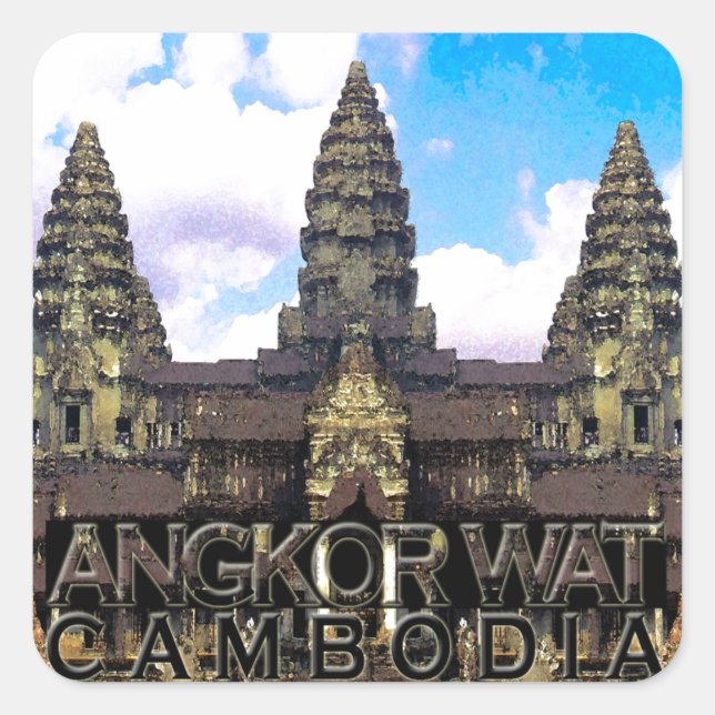 Adesivo Quadrado Angkor Wat (Frente)