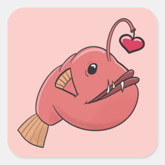 Adesivo Quadrado Angler no amor