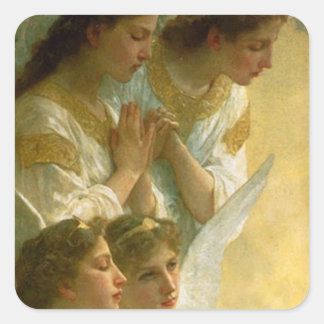Adesivo Quadrado Ângulos de Bouguereau