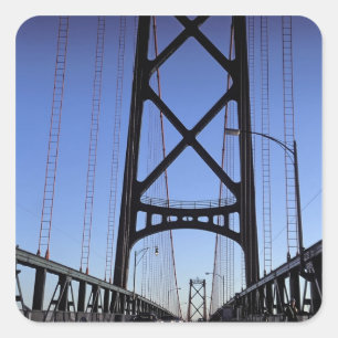 Adesivo Quadrado Angus L Macdonald Bridge, Halifax, Nova