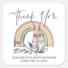 Adesivo Quadrado Animais Florestais | Favor do Chá de fraldas