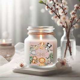 Adesivo Quadrado Animais Selvagens Tropicais de Pastel, Uma Selva S