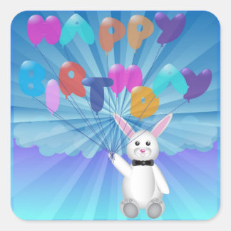 Adesivo Quadrado aniversário