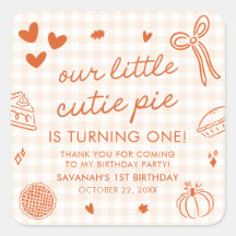Aniversário de 1 ano do Pequeno Bolo de Amor Desen