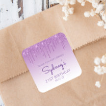 Aniversário de 21 anos De Derramamento Com Glitter