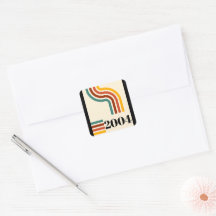 aniversário de 21 anos de Marco do Poster vintage