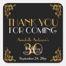 aniversário de 30 anos Black Dourado Retro Vintage