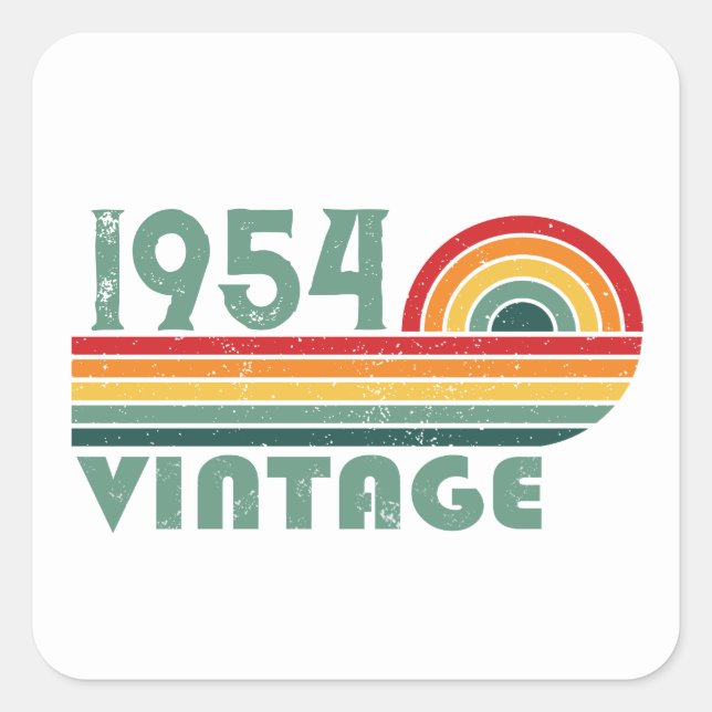 Adesivo Quadrado aniversário de 70 anos personalizado de 70 (Frente)