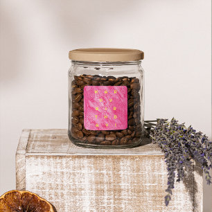 Adesivo Quadrado Aniversário de aquarela