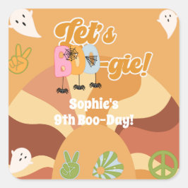 Adesivo Quadrado aniversário de criança retrorreflector boo-gie do 