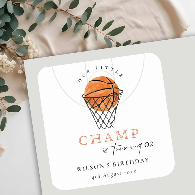 Adesivo Quadrado Aniversário De Qualquer Idade (Criador carregado)