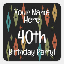 Aniversário Personalizado do Século Médio Retroati