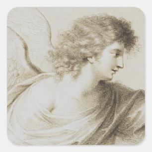 Adesivo Quadrado Anjo cristão por Francesco Bartolozzi
