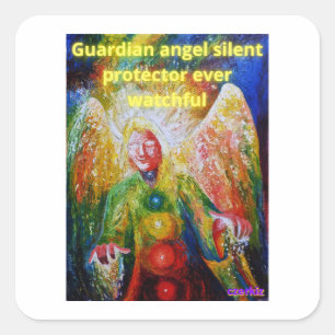 Adesivo Quadrado Anjo dos guardiões