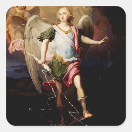 Adesivo Quadrado Anjo guardião de Vladimir Borovikovsky