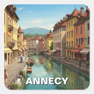 Adesivo Quadrado Annecy France