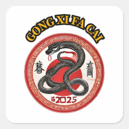 ADESIVO QUADRADO ANO NOVO CHINÊS