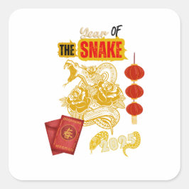 ADESIVO QUADRADO ANO NOVO CHINÊS