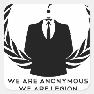 Adesivo Quadrado Anonymous
