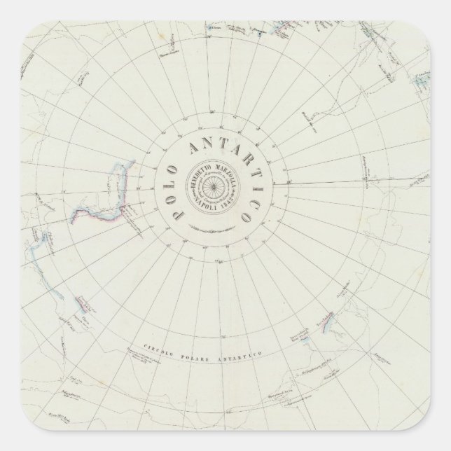 Adesivo Quadrado Antártica (Frente)