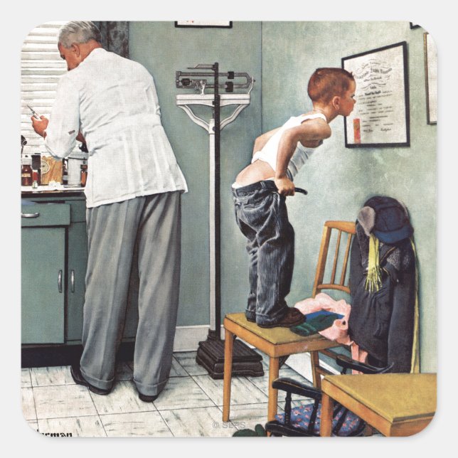 Adesivo Quadrado Antes da Foto ou No Médico (Frente)