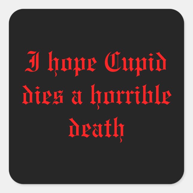 Adesivo Quadrado Anti ~ Dia de os namorados (Frente)