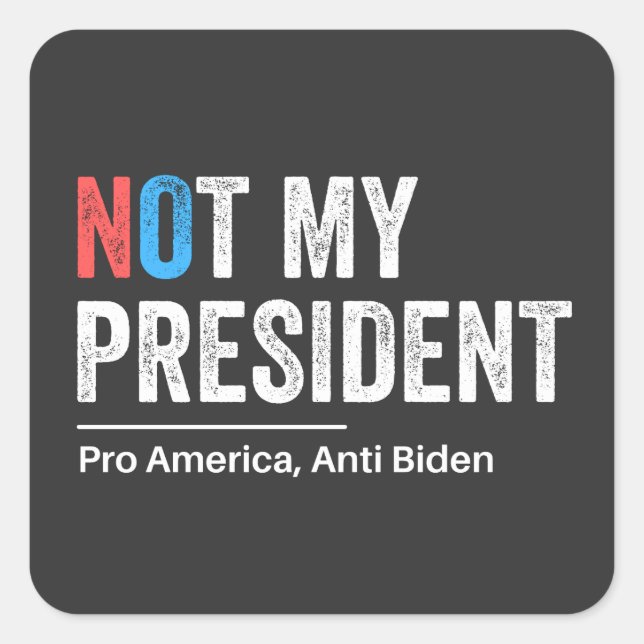 Adesivo Quadrado Anti Joe Biden (Frente)