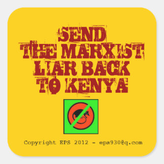 Adesivo Quadrado Anti Obama