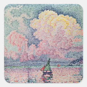 Adesivo Quadrado Antibes, Nuvem cor-de-rosa, 1916