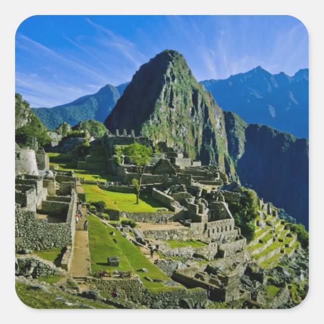 Adesivo Quadrado Antiga Machu Picchu, último refúgio dos 2 (Frente)