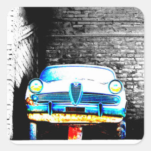 Adesivo Quadrado Antigo carro