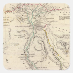 Adesivo Quadrado Antigo Egito