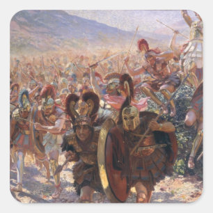 Adesivo Quadrado Antigos Guerreiros