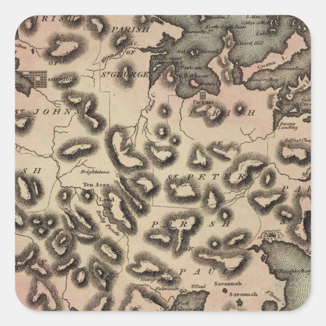 Adesivo Quadrado Antígua 2 (Frente)